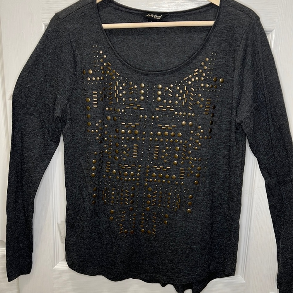 Woman’s lucky brand long sleeve size L